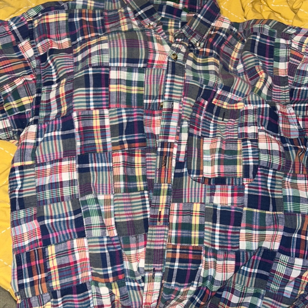 REMEMBER MADRAS SHIRTS??!! Sz L. Vintage! The real McCoy!!!